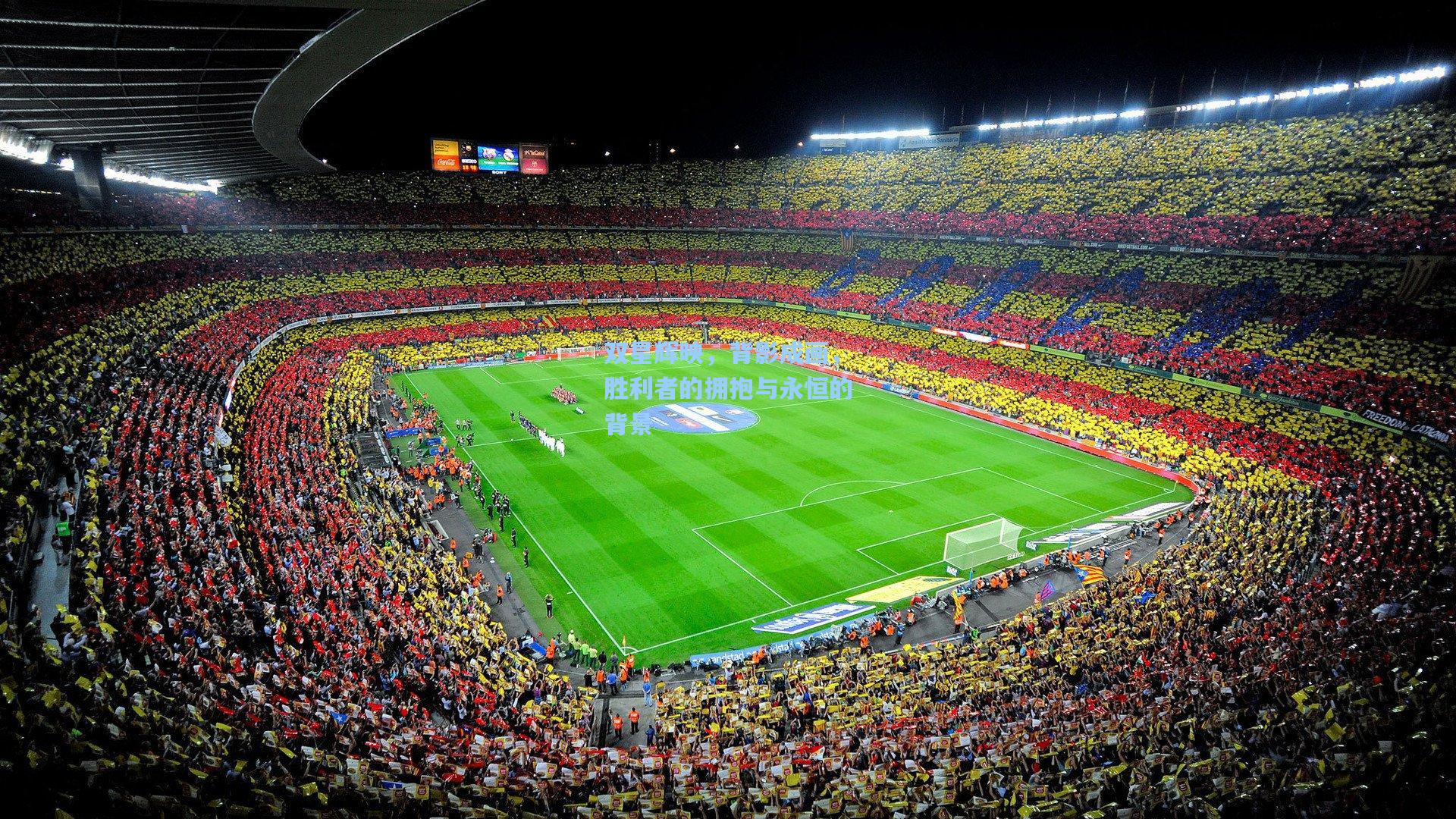 双星辉映，背影成画，胜利者的拥抱与永恒的背景